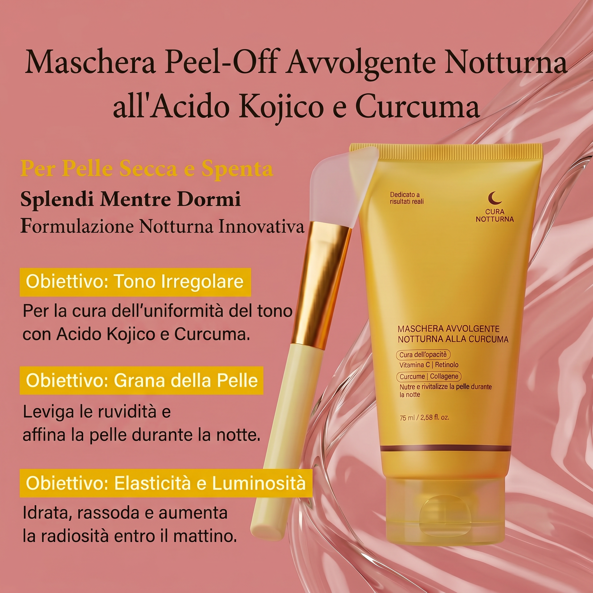 Maschera Avvolgente Notturna alla Curcuma