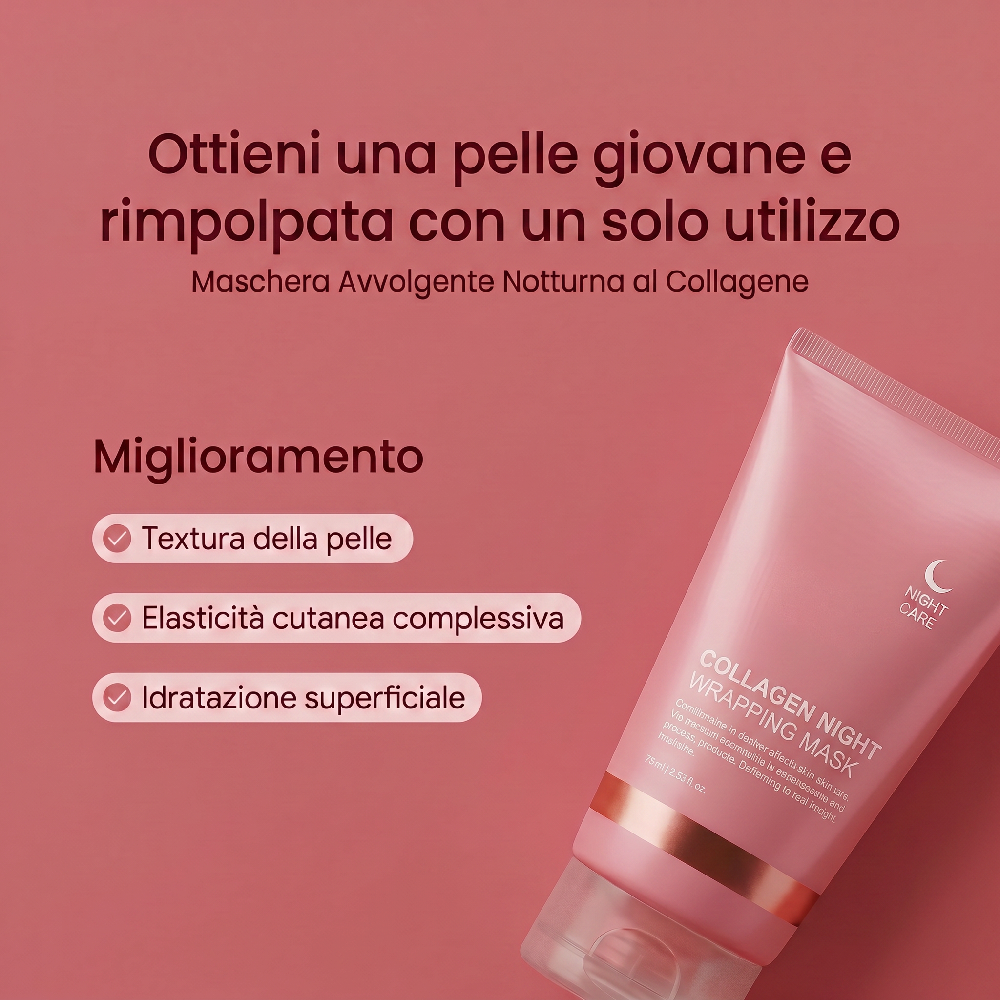Maschera Avvolgente Notturna al Collagene