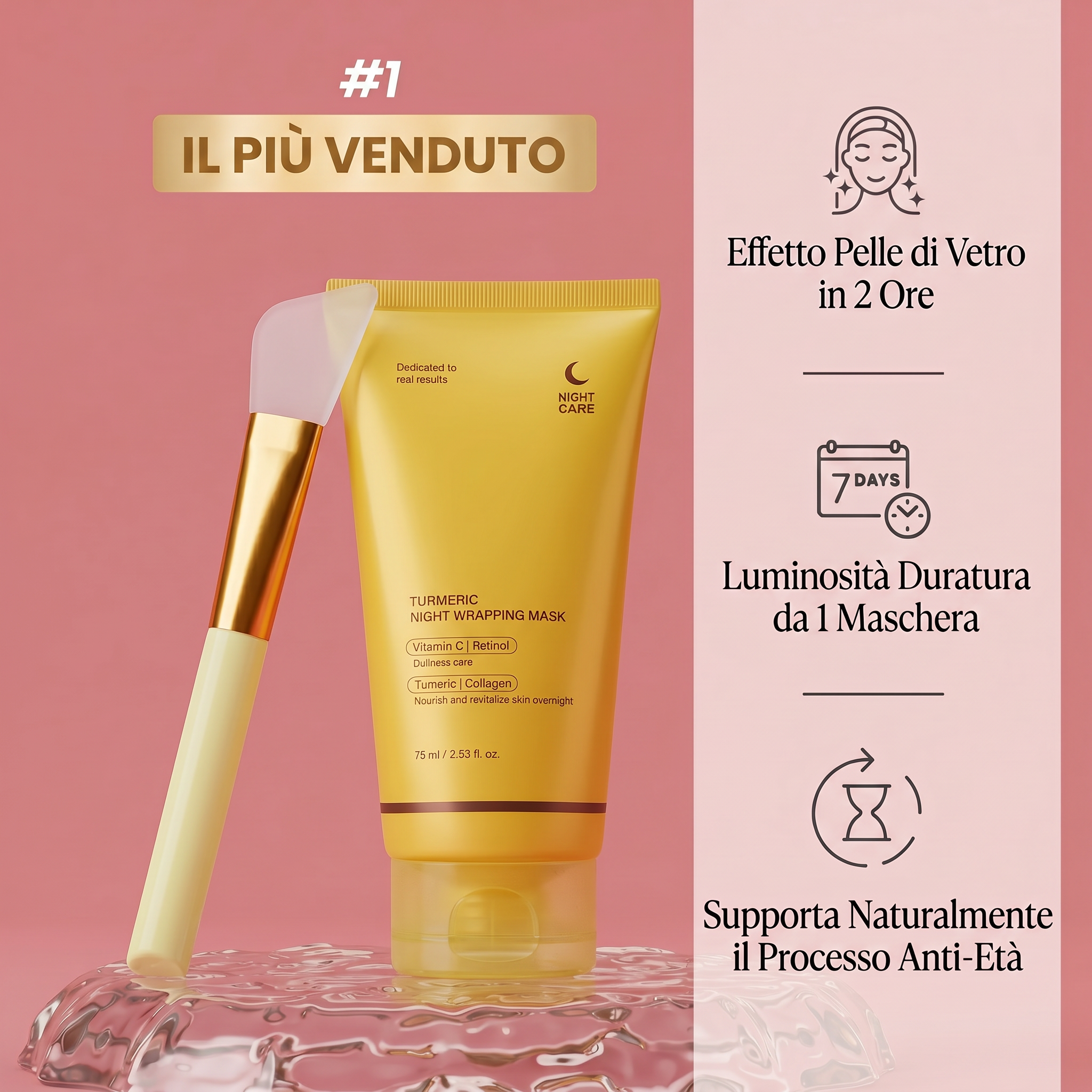 Seoryun Maschera Avvolgente Notturna alla Curcuma